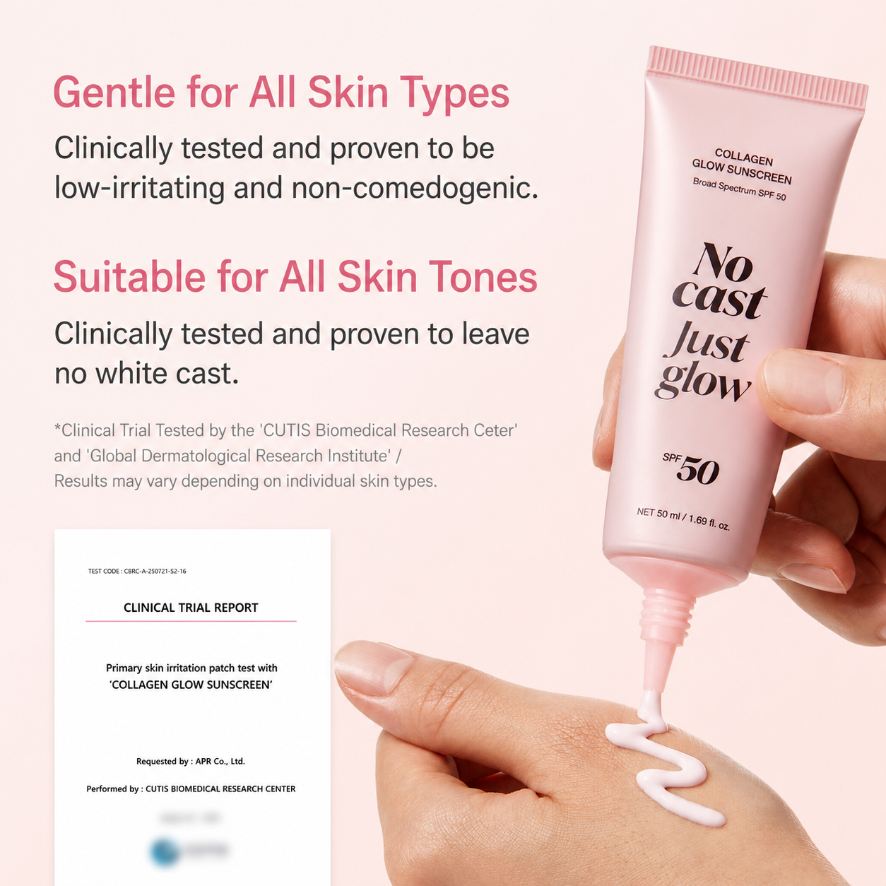No Cast Just Glow Collagen Sunscreen