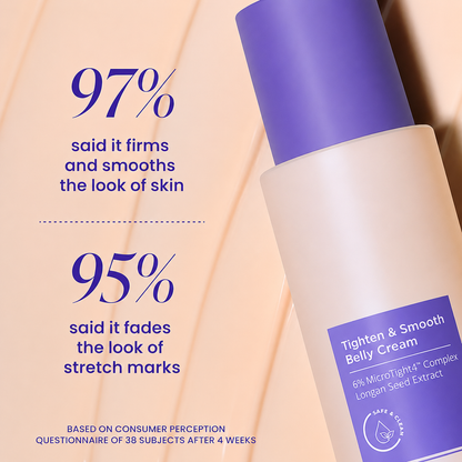 Tighten & Smooth Belly Cream - Quick Absorbing for Smoother, Firmer-Looking Skin