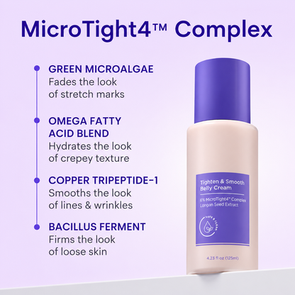 Tighten & Smooth Belly Cream - Quick Absorbing for Smoother, Firmer-Looking Skin